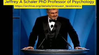 Jeffrey A Schaler PhD Professor of Psychology [upl. by Hopkins]