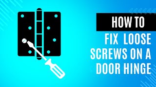 How to Fix Loose Door Hinge Screws  FAST AND EASY [upl. by Seow]