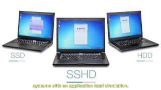 Seagate Performance Comparison SSD vs SSHD vs HDD [upl. by Iram]