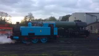 The Flying Scotsman with Thomas the Tank Engine Nene Valley Railway 22102017 [upl. by Yasmeen]