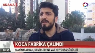 Hırsızlar Koca Fabrikayı Çaldılar  Röportaj Adam [upl. by Einaffets]