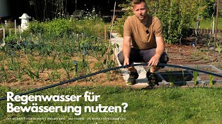 Bewässerungssystem selber bauen  Regenwasser Special Schritt für Schritt Tutorial [upl. by Dorise]