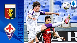 Genoa 11 Fiorentina  Spoils Shared at Luigi Ferraris as Destro and Vlahovic Score  Serie A TIM [upl. by Burra]