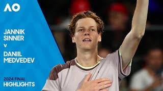 Jannik Sinner v Daniil Medvedev Highlights  Australian Open 2024 Final [upl. by Deonne]