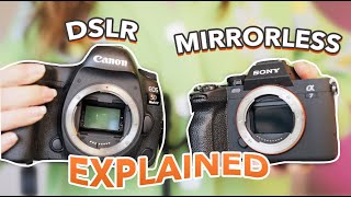 Mirrorless VS DSLR Cameras  Whats the difference [upl. by Anilak768]