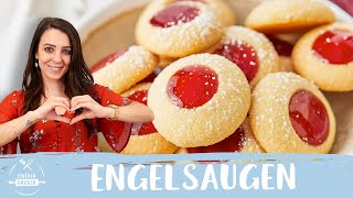 Einfache Engelsaugen  Husarenkrapfen  🎄😍 I Einfach Backen [upl. by Eittocs720]