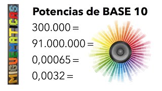 Uso de las potencias de base 10 [upl. by Narud272]