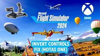 Microsoft Flgiht Simulator 2024 Invert Axis Fix For XBOX Series XS Hotas One [upl. by Ted419]