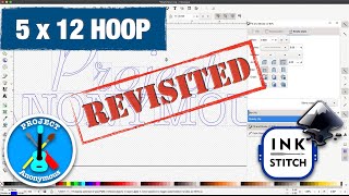 5x12 Hoop REVISITED on the Brother SE1900 Using Inkscape amp InkStitch [upl. by Tnecniv]