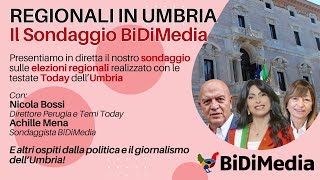 Elezioni Regionali in Umbria il sondaggio BiDiMedia [upl. by Eindys]