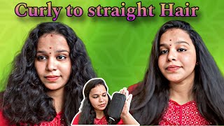 Philips Hair Straightener Brush Complete Review HowI Straight My hair using philips Hairstraighten [upl. by Sedruol]