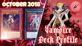 YuGiOh Vampire Deck Profile ft Dhampir Vampire Sheridan  Combos October 2018  Dark Saviors [upl. by Airyt]