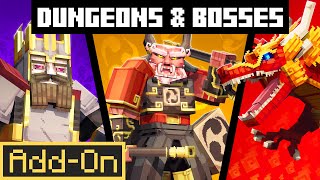 Dungeon and Bosses Addon  Minecraft Marketplace [upl. by Yelloh]