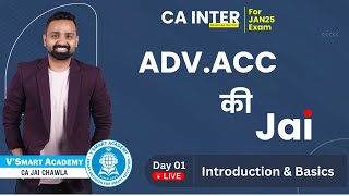 Demo Lec 01 Basics  CA Inter Adv Accounts  ICAI New Pattern Regular Batch  CA Jai Chawla [upl. by Kabab]