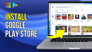 How to install Google Play Store on Windows 11  Supper Easy Method 2024 [upl. by Boothe]