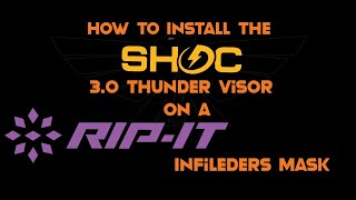 Install of SHOC 30 Thunder Visor into a Rip It Softball Mask [upl. by Marice]