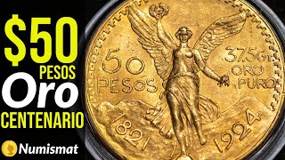 Centenario Moneda de 50 pesos Oro de 1924 [upl. by Neelhtak]