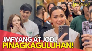 JMFyang at Jodi Sta Maria pinagkaguluhan sa San Pedro Laguna [upl. by Senzer]