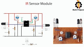 How To Make IR Sensor Module  Infrared Proximity Sensor [upl. by Tolliver95]