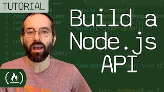 Build a Nodejs API  tutorial [upl. by Avera]