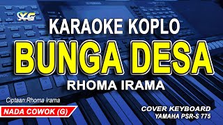 Karaoke koplo Raib Bunga Desa  Rhoma Irama  Nada Cowok  Pria [upl. by Ecyak]