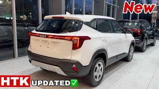 New KIA SELTOS HTK 2024 Updated Model  Seltos Htk Second Base Model 2024 White Colour Review [upl. by Domenic]