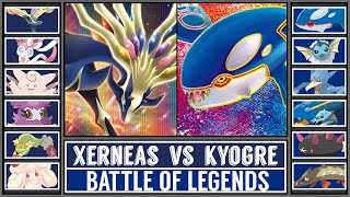 Legendary Pokémon Battle  XERNEAS vs KYOGRE [upl. by Sirrot78]