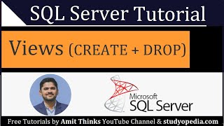 SQL VIEWS  CREATE VIEW and DROP VIEW Statements  SQL Server Tutorial for Beginners [upl. by Llerred]