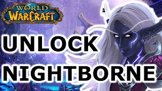 Nightborne unlock guide  Horde allied race full cinematics [upl. by Bolte826]