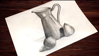 Stilllife drawing easy tutorial for beginners [upl. by Hoj]