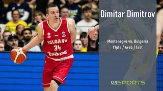 Nov 22 2024 Dimitar Dimitrov Highlights vs Montenegro 17pts 4reb 1ast [upl. by Moise]