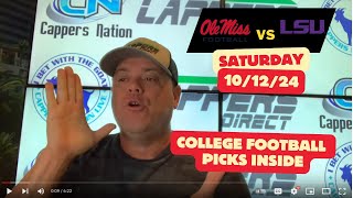 College Football Picks today 101224 Ole Miss vs LSU [upl. by Lacym848]