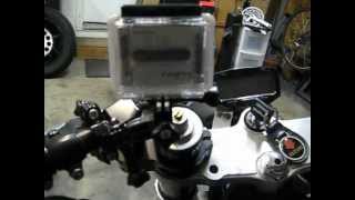 Go Pro Handle Bar Mount on Motorcycle [upl. by Liman]