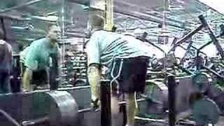 StiffLegged Deadlift 405x6 MaxOT Training [upl. by Sito]