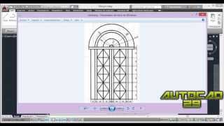 AutoCAD 2014  Ejercicio Vitral [upl. by Asher]