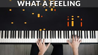 What A Feeling Flashdance  Irene Cara  Tutorial of my Piano Cover [upl. by Laram]