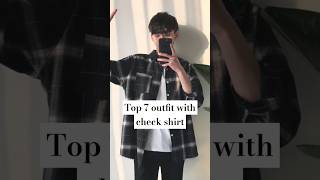 Top 7 outfit for mens with check shirt ytshorts [upl. by Cornel476]