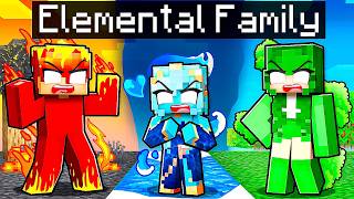 Playing as an ELEMENTAL FAMILY in Minecraft [upl. by Hsemar]