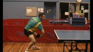 Table Tennis Backhand Topspin Against Backspin [upl. by Stanislas]