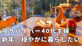 小さな家の暮らし│新年も朝活│心身共に穏やかに過ごす│癌闘病と心の病│小さな幸せ│フルーツサンドの朝食│40代主婦vlog│正月三が日│シンプルライフ│ミニマリスト│小さな平屋 [upl. by Yelena213]