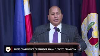 Press Conference of Senator Ronald quotBatoquot Dela Rosa September 25 2024 [upl. by Lesh]