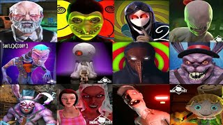 IndieFist Games Jumpscares Battle  Nine Floors Mr Xantu SmilingXCorp3 Curse of Stepmother amp [upl. by Attekal]