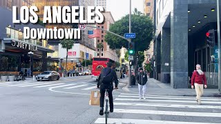 Los Angeles Walking Tour 4K  California USA  Walking in downtown Los Angeles  2024 [upl. by Dinnie]