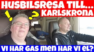 Husbilsresa till Karlskrona vid påsk Vi har gas men hur är det med el husbilsliv husbilsresor [upl. by Errot]