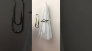 Paperclip Infinity Sign Ring Tutorial ringmaking paperclipring wirerings [upl. by Maillil]