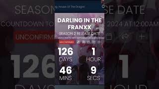 Darling in the Franxx Date Release season 2 anime darling season2 [upl. by Namruht870]