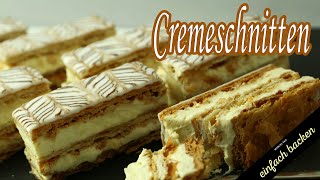 Cremeschnitten Bestes Original Rezept [upl. by Ahidam304]