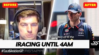 Max Verstappen Competed in iRacing Untill 4 AM right after got Pole in Saudi Arabian GP [upl. by Ruelu]