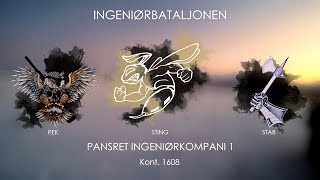 PingKp1 1608  Ingeniørbataljonen  Sting Rek og Stab  Dimmefilm [upl. by Fonz22]