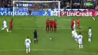 Gareth Bale Freekick Goal Vs Galatasaray 2013 [upl. by Paterson]